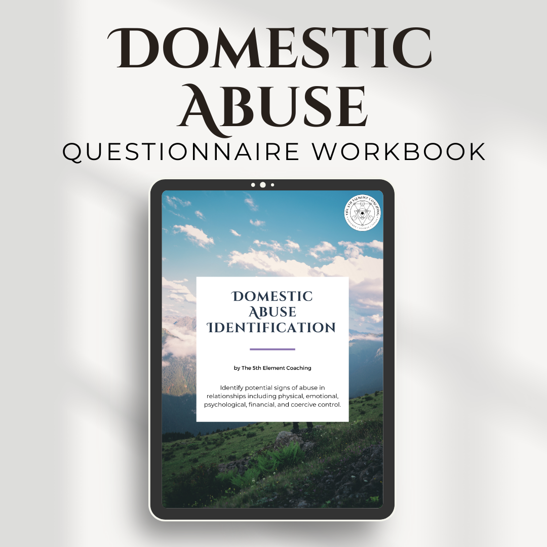 Domestic Abuse Identification Coaching Questionnaire Workbook Instant Download