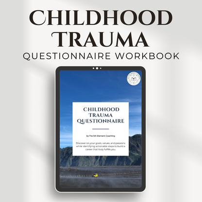 Childhood Trauma Life Coaching Workbook Questionnaire PDF Instant Download