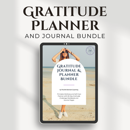 Gratitude Journal and Planner Workbook Life Coaching PDF Instant Download