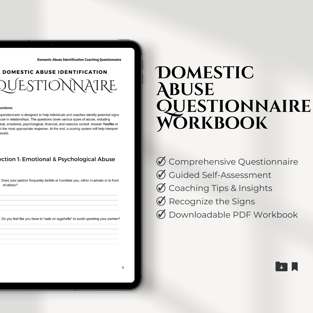 Domestic Abuse Identification Relationship Coaching Questionnaire Workbook PDF