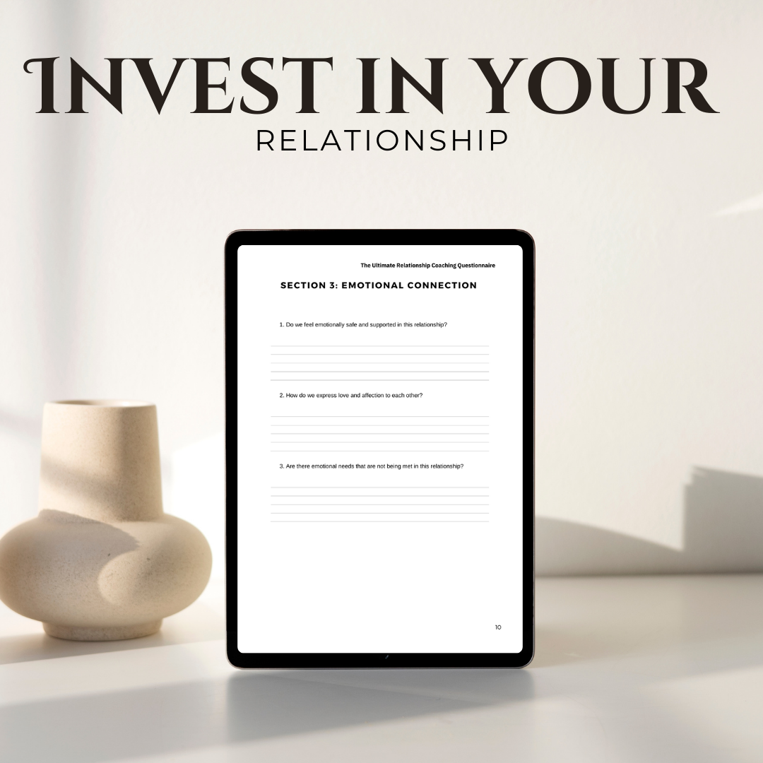 The Ultimate Relationship Coaching Questionnaire Workbook PDF Instant Download Emotional Connection